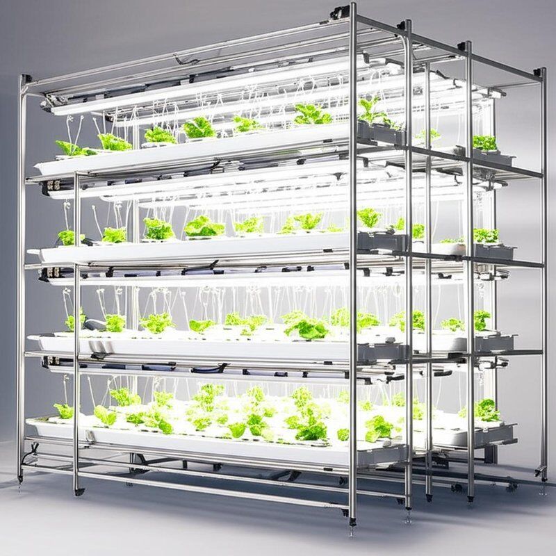 Modular Aeroponic Grow System Designed for Scalable Indoor Farming Solutions Enhancing Crop Yield and Resource Management